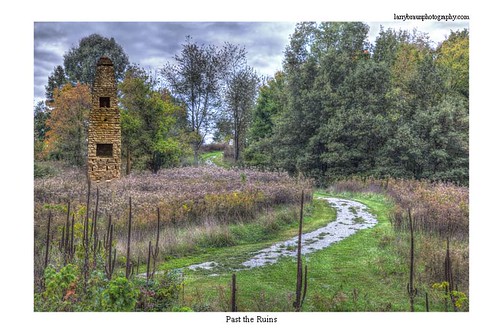 road autumn green art horizontal landscape illinois ruins decay rustic hdr week48 day333 2013 unplubished