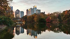 Atlanta fall sunset