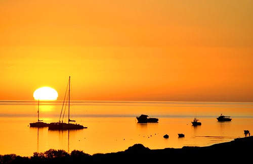 sun yellow sunrise boats oz indianocean australia westernaustralia monkeymia sailingboats morningcalm flickrtravelaward