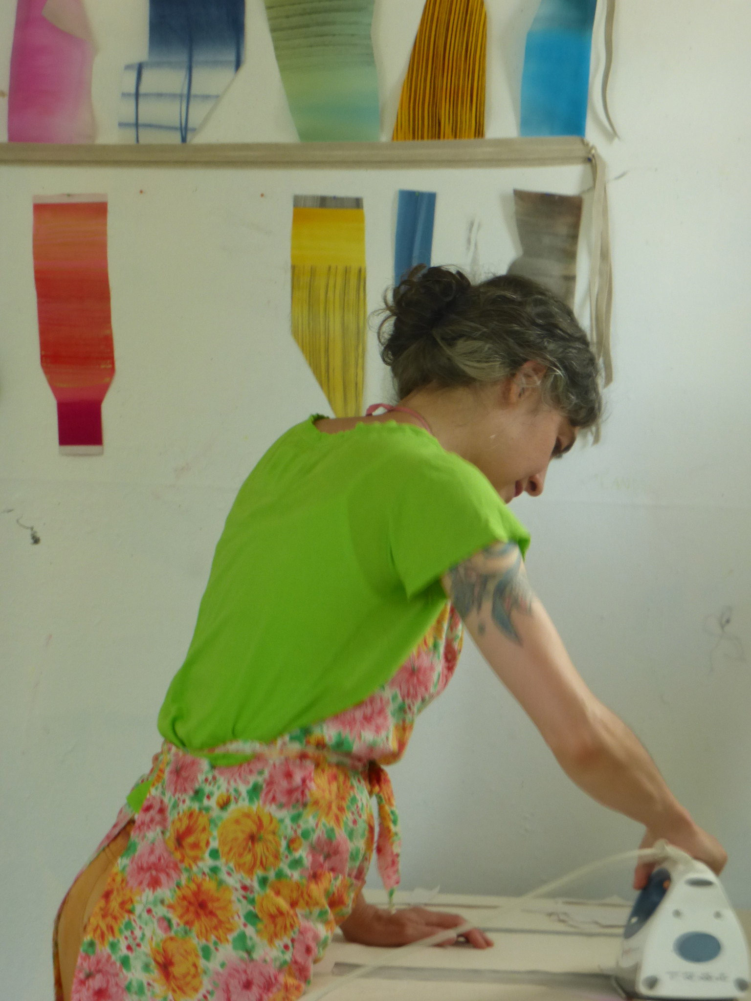 Katy Fischer [visual artist] — studio visit, Vermont Studio Center, July 2014