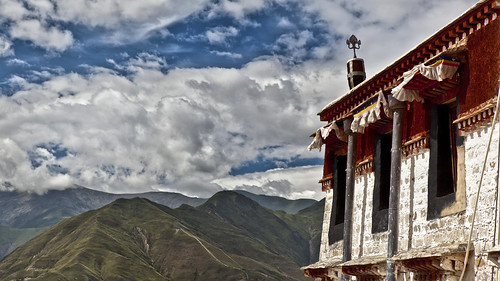 china windows sky mountains landscape tibet lhasa potala potalapalace