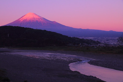 sunset mountain heritage japan evening twilight fuji clear fujisan shizuoka mtfuji worldheritage 世界遺産 富士 akafuji redfuji