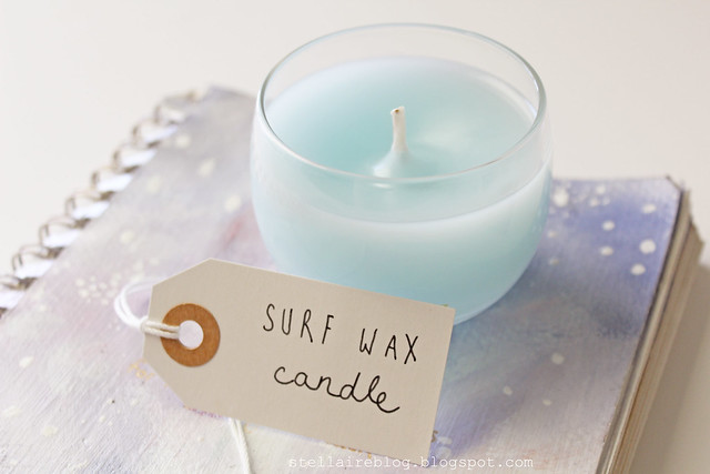 aqua surf wax candle