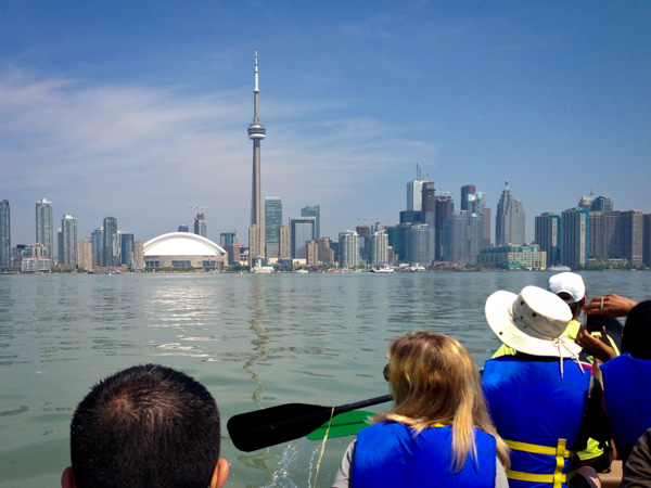The Toronto skyline | A canoe and paddle boat tour of the Toronto Islands