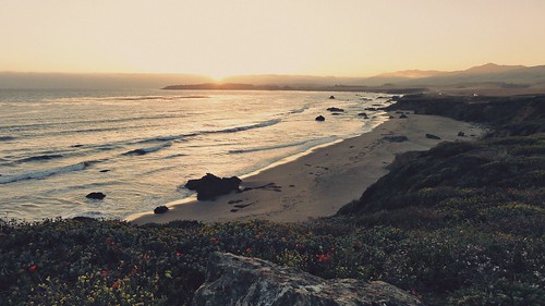 ocean california travel sunset sea usa sunlight nature water sunshine landscape coast bigsur
