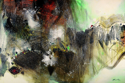 abstract contemporary chinese painter million 20thcentury christies abstractexpressionism chutehchun snowyheights vertigeneigeux