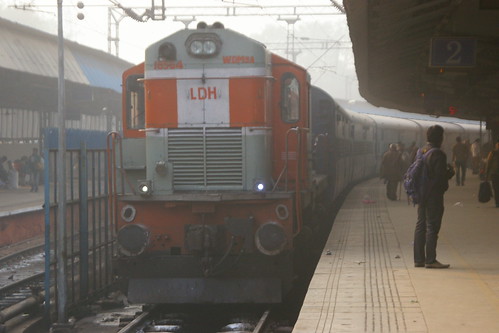 Indian Railway WDM-5A series in Delhi.Sta, Delhi, India /Jan 9, 2014