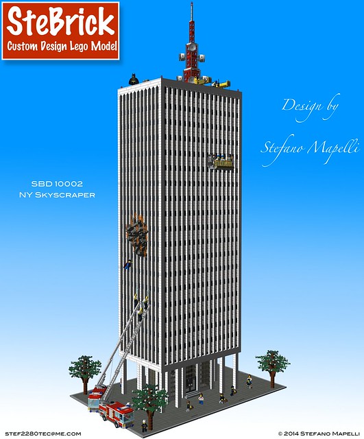 LEGO MOC NY Modular Skyscraper by STEBRICK | Rebrickable - Build LEGO