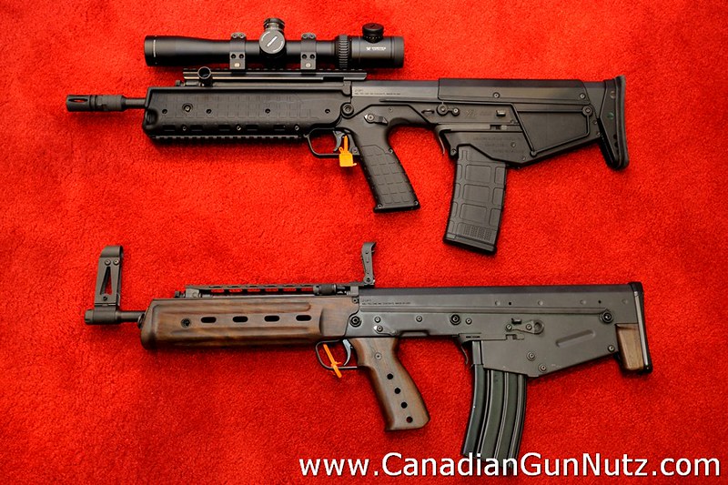 Took a look at the Kel-Tech 5.56 bullpup RDB and M43. 