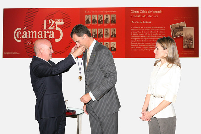 Medalla al Mérito de la Cámara a S.A.R. Felipe de Borbón