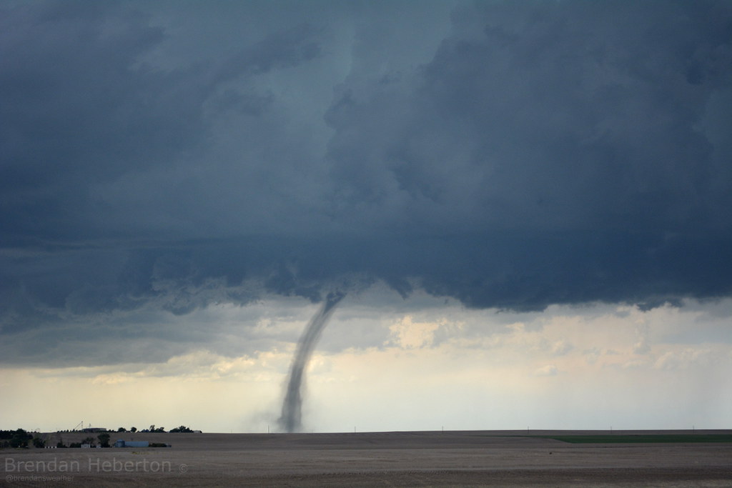 Non-supercellular tornadoes, also known as landspouts | Image Brendan Heberton, May 2014, northeast Colorado