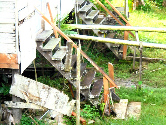 Dilapidated staircase