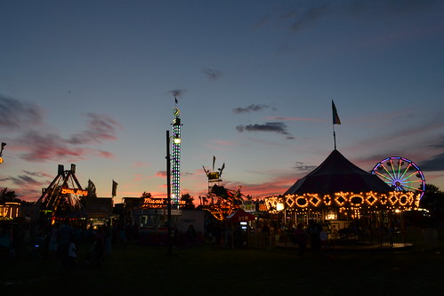 summer sky silhouette night nikon dusk sunsets fair lockport carnivals