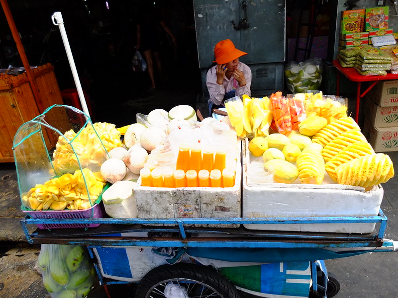 Fruit sellers, Bangkok, Thailand.