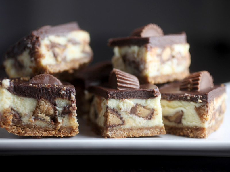 Peanut Butter Cup Cheesecake Bars
