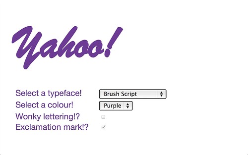 Blech's Yahoo! logotron