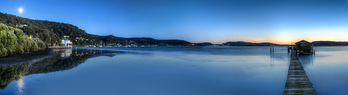 ocean sea panorama art water sunrise canon landscape coast view paddy jetty central sigma australia brisbane panoramic nsw 18 centralcoast woy 1835 gosford paddys brisbanewater woywoy 70d eos70d