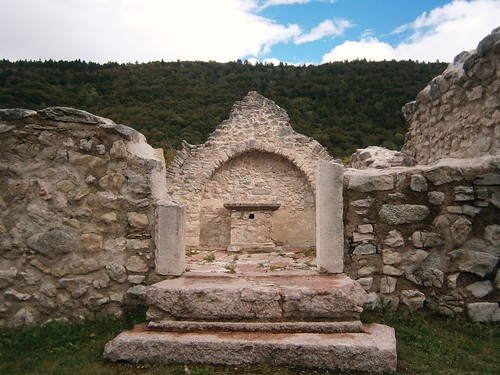 italy church ruins chapel altar trentino sanmartino lundo trentinoaltoadigeitaly