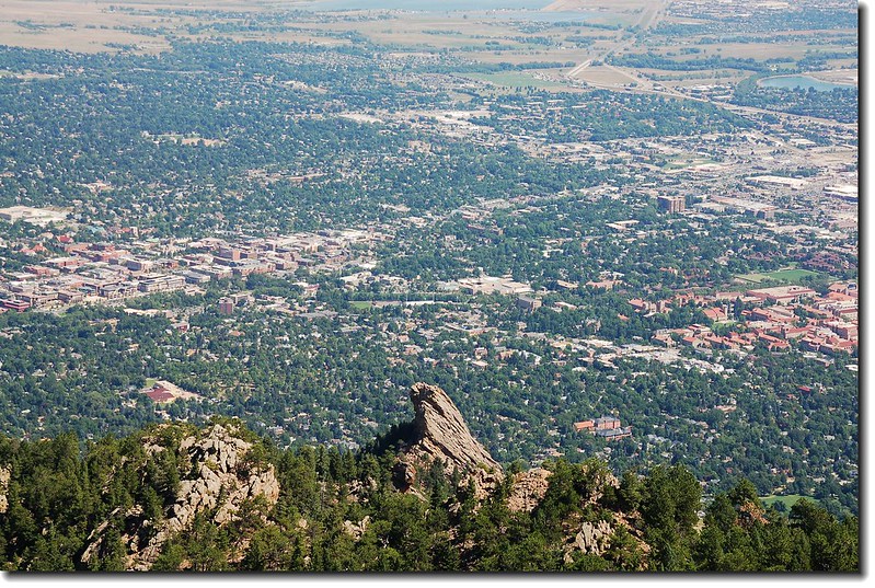 Overlooking Boulder downtown from Green's summit 3