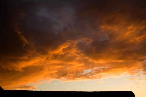sunset sky colour clouds