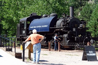 Aún se conserva el viejo tren de Black Hills, utilizado para el transporte de materiales al monumento Rushmore.