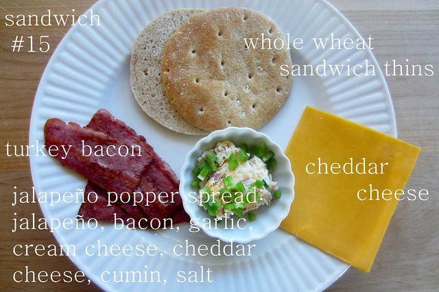 sandwich #15: jalapeño popper, bacon grilled cheese