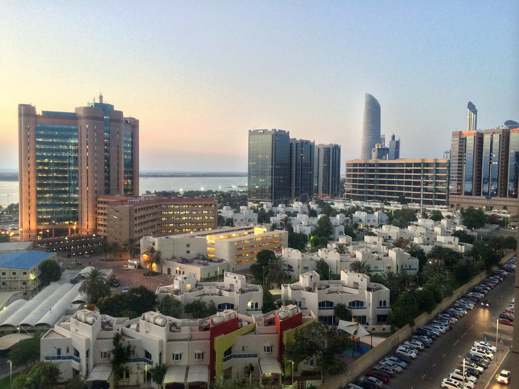 Khalidiya, Abu Dhabi at Dusk