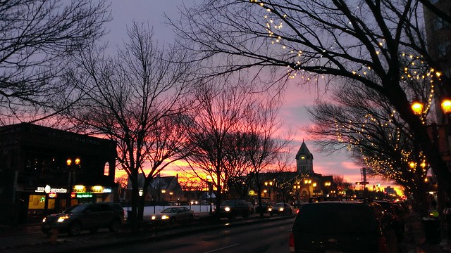 Sunset over Whyte Avenue