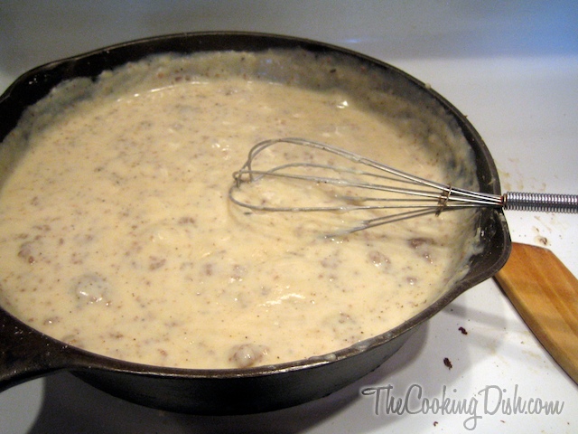 Biscuits and Country Sausage Gravy 027 - The Cooking Dish - Chris Mower