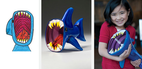 Kids-Design-Glass shark-collage