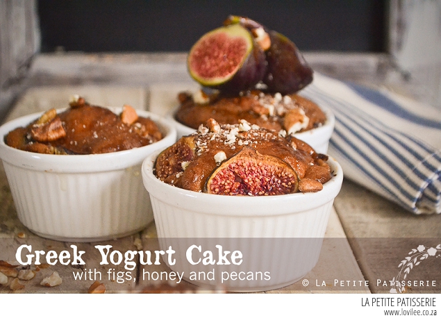 Greek Yoghurt Cake with Figs, Honey + Pecans