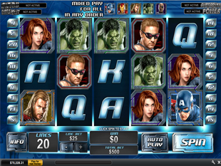 The Avengers slot game online review