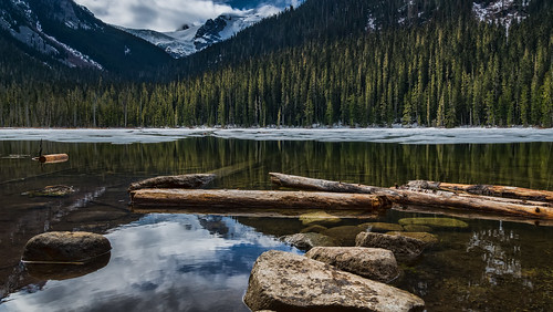 travel vacation mountain lake canada tourism ice nature water forest landscape outside scenery rocks angle natural outdoor wide scenic logs peaceful overcast nobody columbia calm adventure destination british leisure wilderness pemberton majestic tranquil hdr joffre pristine