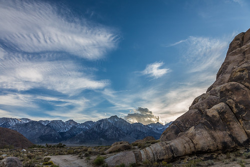 california clouds landscape rocks unitedstates desert highdesert lonepine easternsierra alabamahills