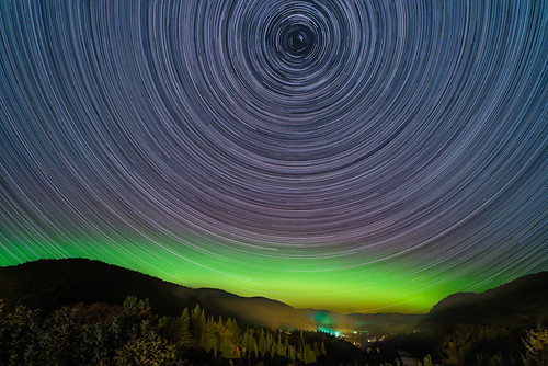 astrophotography auroraborealis blue canada color deepskyobject fall fog forest green landscape location longexposure manmade mountain nature nightscape northernlights photo quebec quebeccity season sky star startrail tewkesbury tree village widefield stonehamettewkesbury québec ca