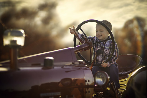 boy kid child tractor farmer farm farming happy fall philliphaumesser