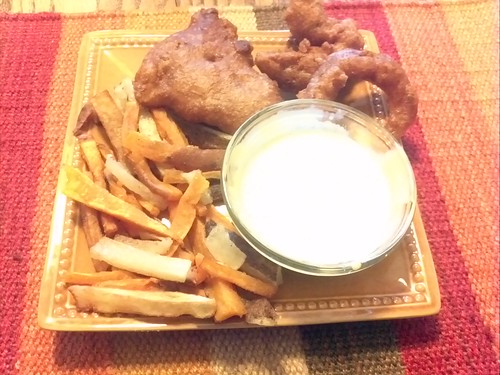 Fish and Chips with Malt Vinegar Mayonnaise Connie
