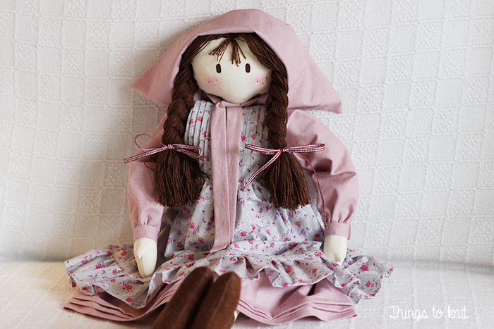 muñeca de patchwork - fabric doll