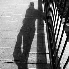 An accidental shadow selfie