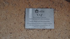 CQ Sculpture plaque