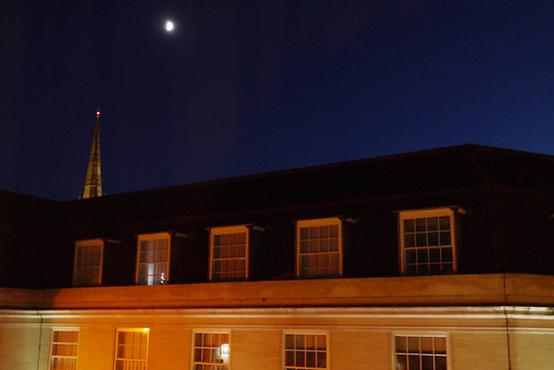 The Moon and the Cathedral Spire