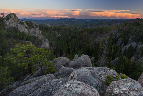 trees sunset rock clouds southdakota blackhills view unitedstates pines granite vista needles overlook pinetrees custerstatepark custer theneedles theneedleshighway