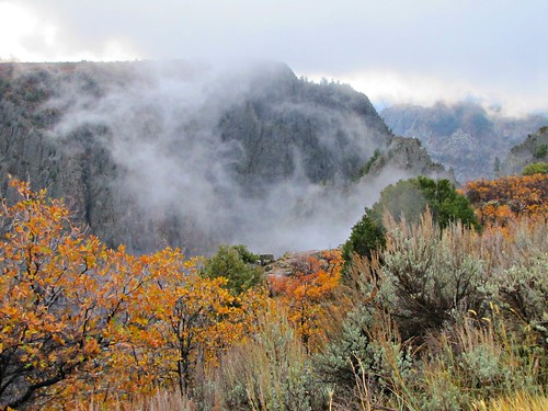 autumn clouds rural colorado canyon blackcanyonofthegunnison blackcanyonofthegunnisonnationalpark montrosecolorado