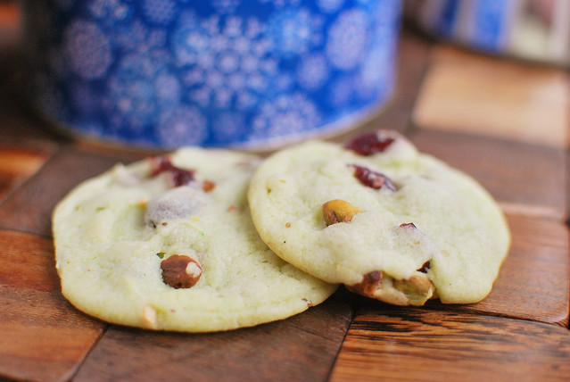 Cranberryy Pistachio Cookie Recipe from Amanda at Fake Ginger #BringtheCOOKIES