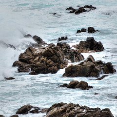 Rocks in the surf at Cape Naturaliste, WA. HDR