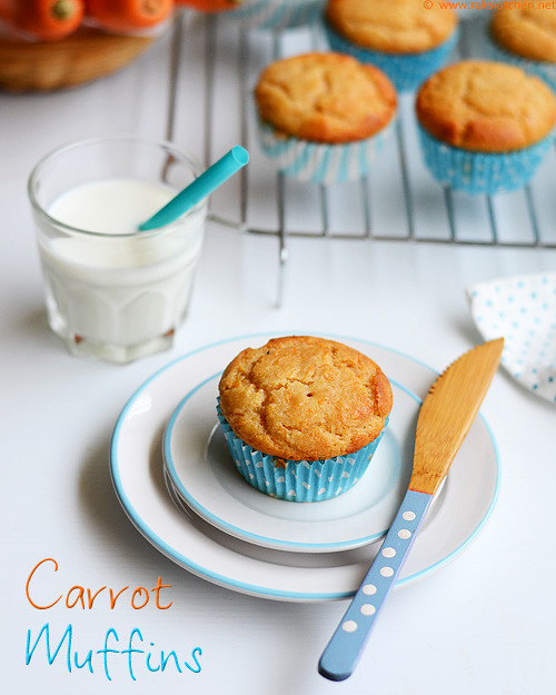 eggless carrot muffins recipe | eggless baking recipes