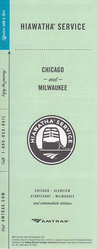 Amtrak Hiawatha Service 2014 Cover