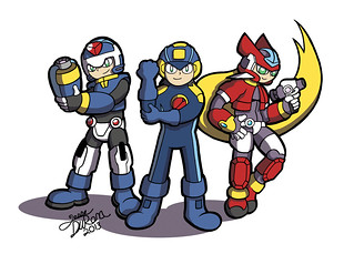 Commission - Mega Man Trio