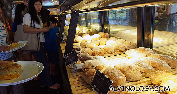 Bread shopping at Duke Bakery