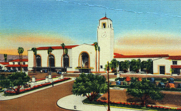 Vintage California Postcard Unused Union Station Los Angeles